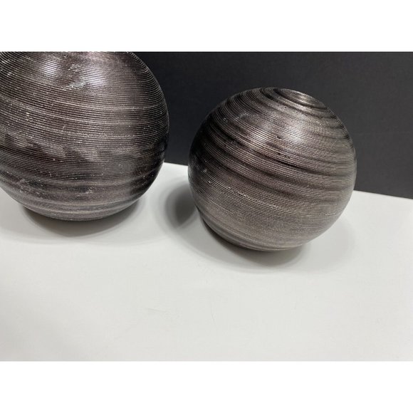 Brown Balls Center piece / Spheres Decor Balls 2 Pcs Decorative - Picture 12 of 14